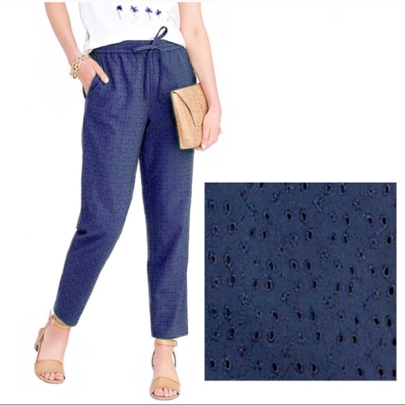 J Crew Factory Eyelet Drawstring Pants 
